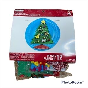 Paper Craft Kit Christmas Tree NEW Makes 12 Classroom Daycare